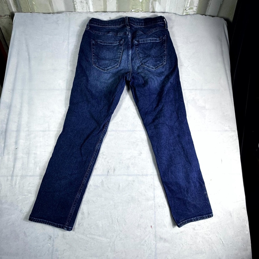 Hollister Epic Flex Jeans Womens 29x30 Blue Denim 90s Slim Fit Straight Leg